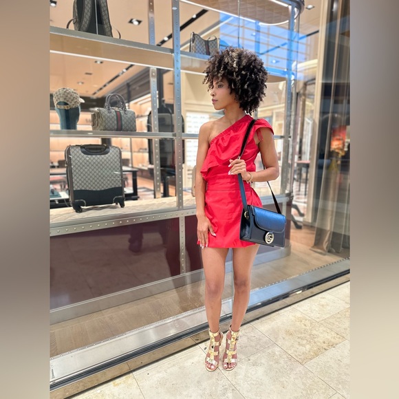 Gucci Women's GG Interlocking Flap Crossbody Bag Black DM1 - Picture 4 of 16